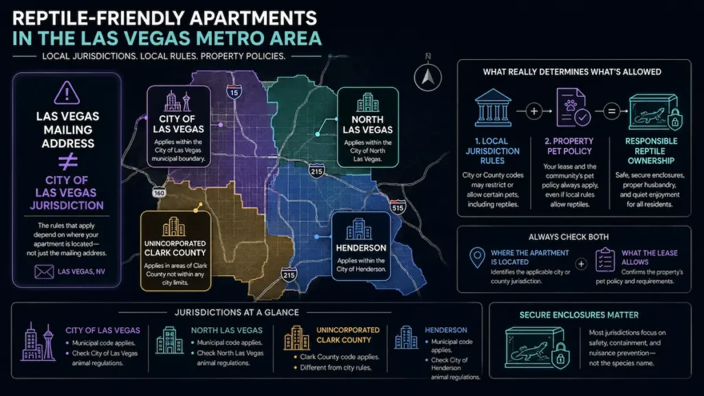 Reptile-Friendly Apartments in Las Vegas, NV